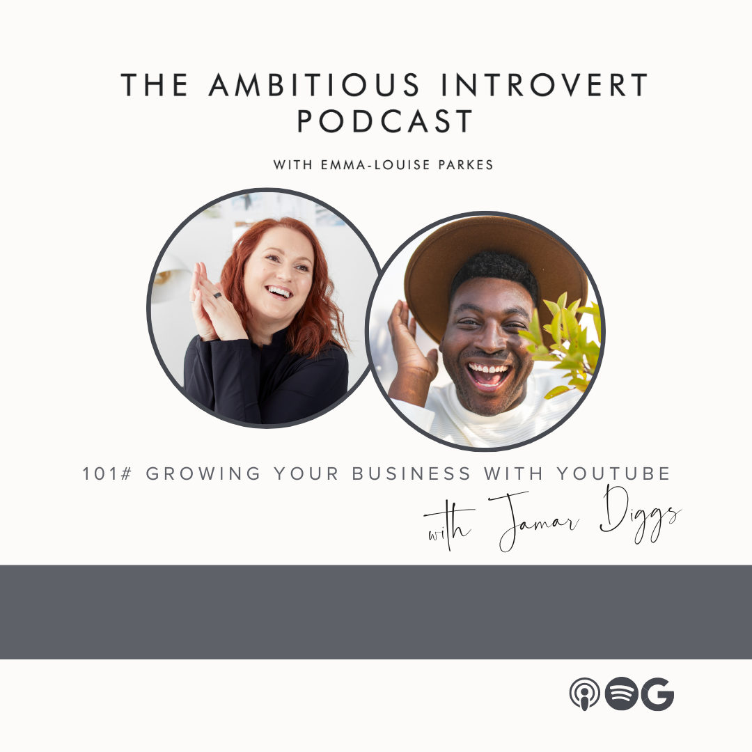 Emma-Louise Parkes and Jamar Diggs with text thats reads: Growing your Business with YouTube